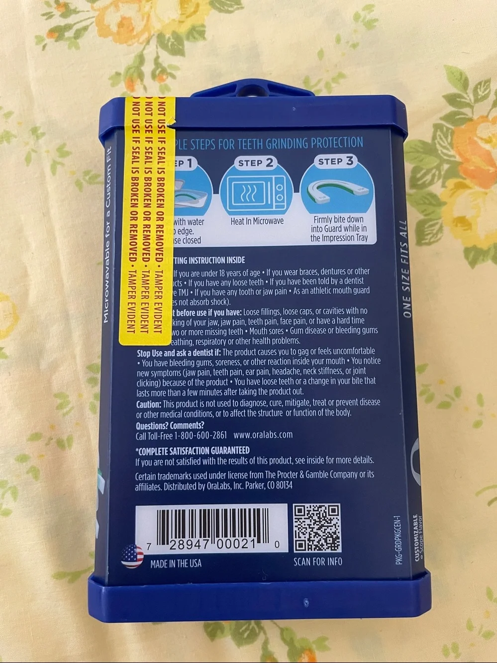 Oral b nighttime dental guard